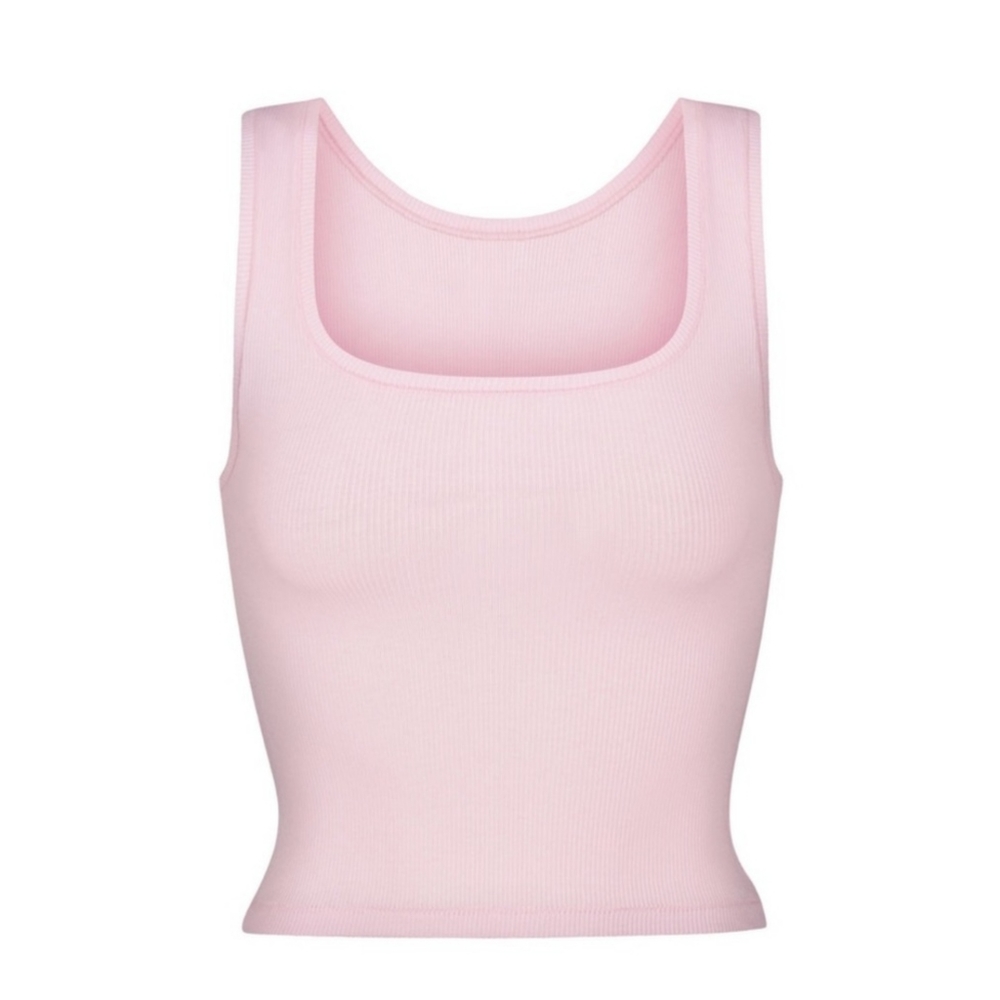 ISO SKIMS Cherry Blossom Cotton Rib Tank